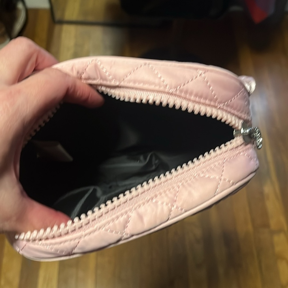 PINK Victoria's Secret Quilted Crossbody Bag - Dusty Pink - Picture 3 of 3